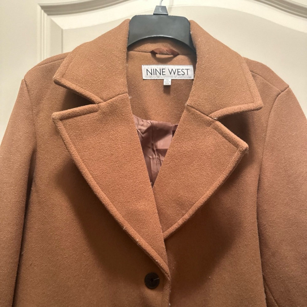 NWT Women’s Nine West Camel Trench Coat - Picture 6 of 14